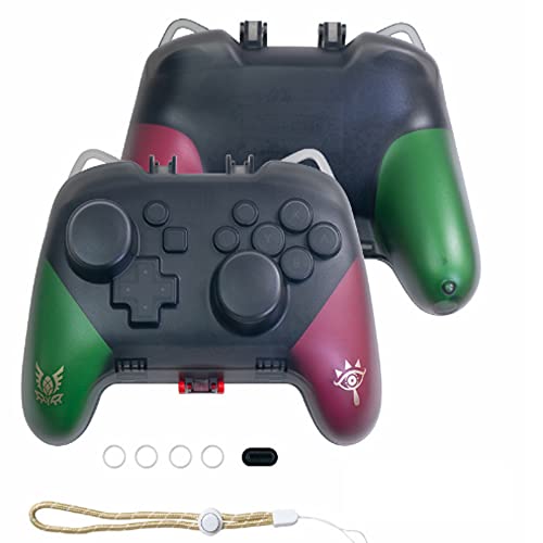 PERFECTSIGHT Switch Pro Controller Protective Case, Cute Cat Ear Hard Shell Joystick Protector Carrying Case, Heavy Duty Switch Accessory Protective Cover Travel Stroage Case - Black - color: Matte Black