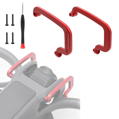 CAPART CNC Aluminum Alloy Gimbal Guard for DJI Avata 2 Drone, Camera Lens Gimbal Bumper Protector Bar Anti-Collision (Red) - color: Red