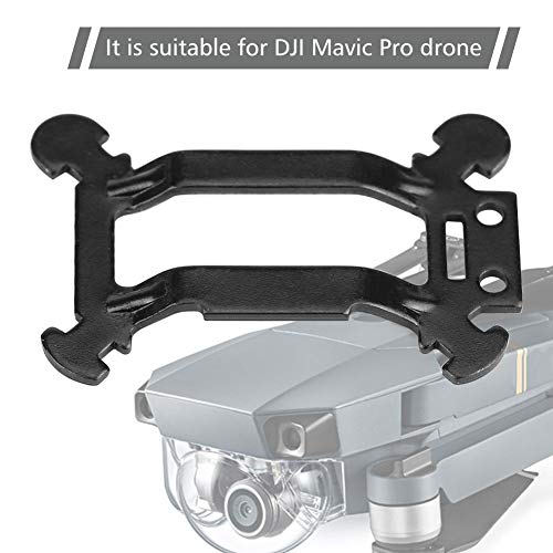 FOSA Gimbal Damping Board, Lightweight Metal Camera Shock Bracket Hanging Plate with Matched Screws for Pro Drone Replacement Accessories Black 4x2.7cm