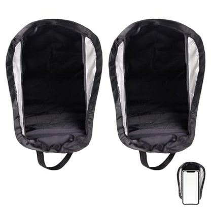 Lyreh 2pcs Phone Sun Shade, Foldable Anti-Glare Cellphone Sun Shield - color: Silver