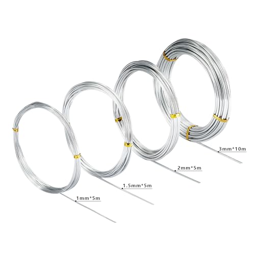 4 Pcs Aluminum Craft Wires,for Sculpting Armature DIY Jewelry Making