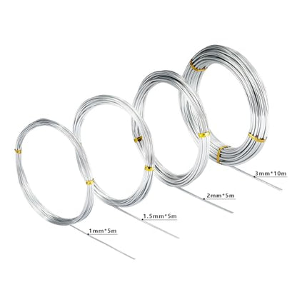 4 Pcs Aluminum Craft Wires,for Sculpting Armature DIY Jewelry Making