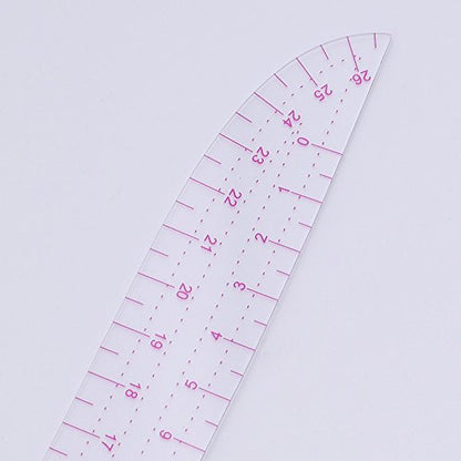 UTENEW French Curve Ruler Sewing, Comma Shaped 42cm Drawing Template Tool, Drafting Clothes Sleeves 2 Pack