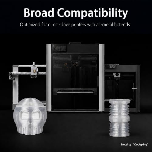 Siraya Tech Flex TPU 85A 3D Printer Filament, ISO 10993 Tested, Clear, 1kg - color: Tpu 85a Clear
