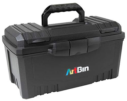 ArtBin Twin Top 17-Inch Craft Supply Box with Handle, Black - color: Black