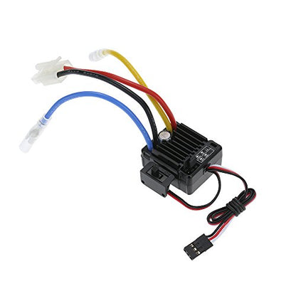GoolRC 60A 2S-3S Brushed ESC Waterproof Electronic Speed Controller Replacement for 1/10 Tamiya Traxxas Redcat HSP HPI RC Car
