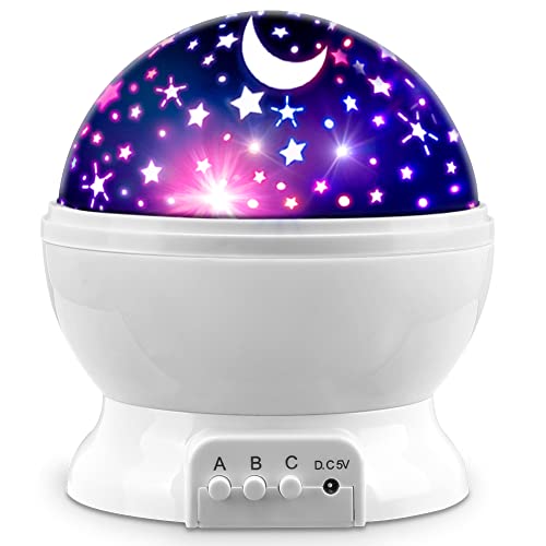 Star Projector Night Light for Kids | Kids Night Light Projector - color: White