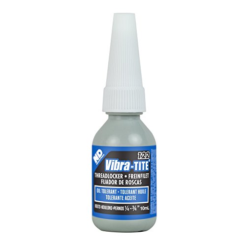 Vibra-TITE - 12210 122 Oil Tolerant Removable Anaerobic Threadlocker, 10ml Bottle, Blue - size: 10 mililiters