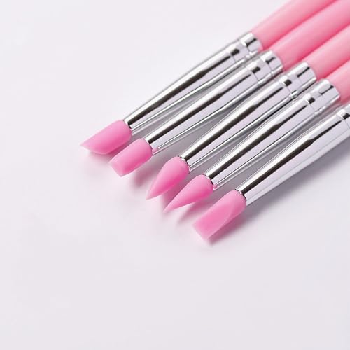 10PCS Silicone Clay Sculpting Tools, Pottery Tools, Flexible Clay Carving Tools, Paint Brushes for Resin DIY Handicraft Artwork