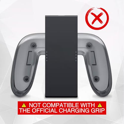 PlayVital Hard Case for Nintendo Switch 2 with Extra Stand & Thumb Grip Caps | Split Design, Dockable Protective Full-Body Shell Cover for Nintendo Switch 2 | Solid Color Series, White - color: White