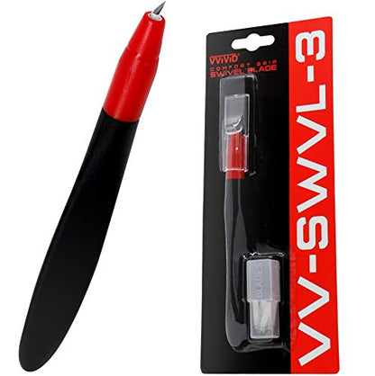 VViViD 360 Degree Comfort Grip Swivel Blade Craft Cutting Knife - size: 1 pack