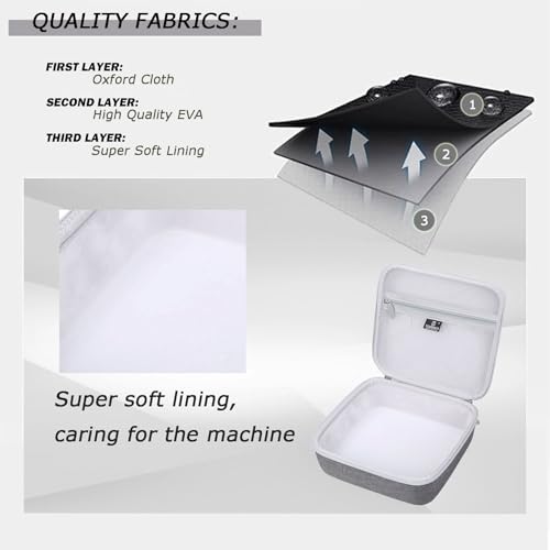 Tourmate Hard Case Compatible for Brother P-Touch PT-D460BT / Pt-d400 / PTD400AD Business Expert Connected Label Maker, Case Only