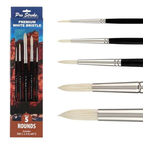 Creative Mark Pro Stroke Chungking Paint Brush - Round Set of 5 - style: Rounds