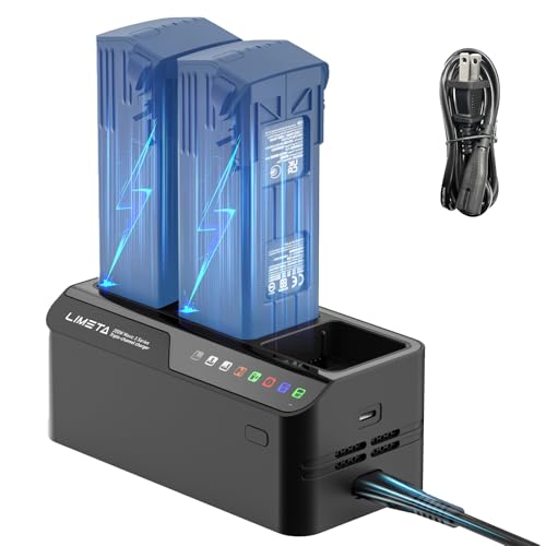 200W Mavic 3 Battery Charger Hub Fast Parallel Charging Station for DJI Mavic 3 Pro/Mavic 3 Classic/Mavic 3 Enterprise Batteries Charge 3 Batteries Simultaneously in 70 Min with Storage Mode