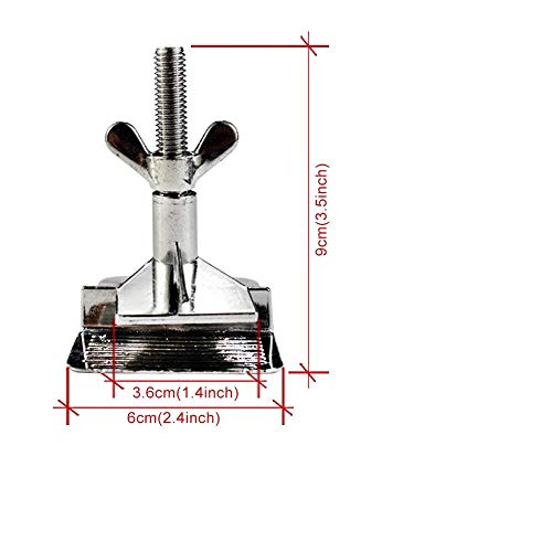 2PCS of Screen Printing Clamps Screen Frame Butterfly Hinge Clamp for Silk Screen Printing Frame Machine,for Fixing Screen Printing Mesh,Screen Printing Press DIY Tool Include 4 Screws