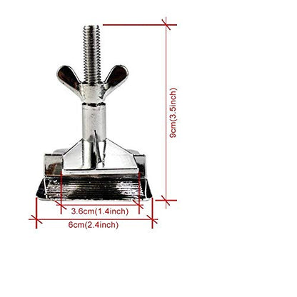 2PCS of Screen Printing Clamps Screen Frame Butterfly Hinge Clamp for Silk Screen Printing Frame Machine,for Fixing Screen Printing Mesh,Screen Printing Press DIY Tool Include 4 Screws
