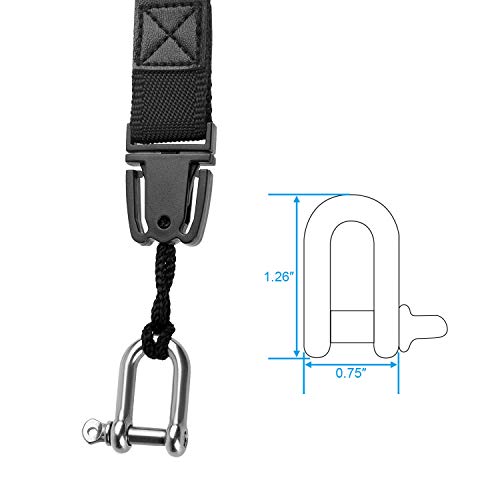 Neck Strap for GoPro Mount Adapter Detachable Lanyard with Stainless Steel Shackle