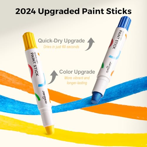 Jar Melo Tempera Paint Sticks, 30 Colors, Washable Solid Paint for Kids - style: 30 Colors