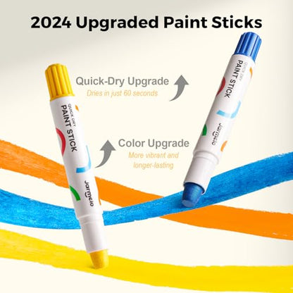 Jar Melo Tempera Paint Sticks, 30 Colors, Washable Solid Paint for Kids - style: 30 Colors