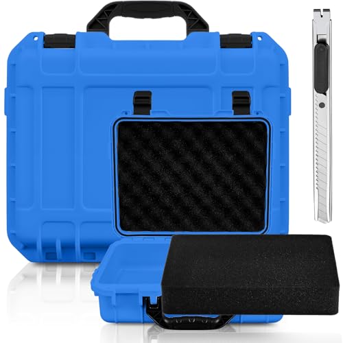 Relaxweex 16.3 x 12.4 x 6.5 Inch Hard Case, Grid Shell, Blue - color: Blue, size: 16.3 x 12.4 x 6.5 Inch, style: Grid Shell