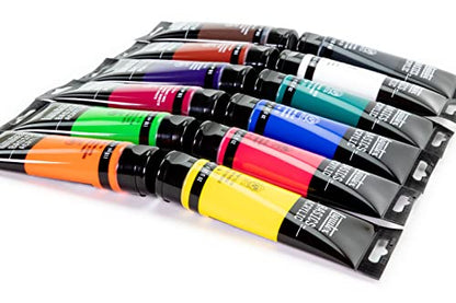 Liquitex BASICS Acrylic Paint Set, 12 x 118ml (4-oz) Tube Paint Set - size: 48 Fl Oz (Pack of 1), style: 12 x 118ml (4-oz)