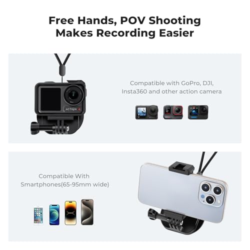 K&F CONCEPT Magnetic Action Camera Chest Mount for GoPro Hero 13/12/11/10/9