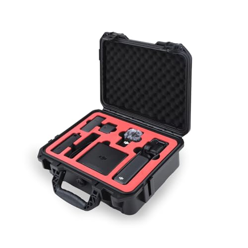 Case for DJI Osmo Pocket 3 Creator Combo, Waterproof Hard Travel Case for Pocket 3 Vlogging Camera, Shockproof Storage for DJI Mic 2, Battery Handle, ND Filters, Tripod and Accessories