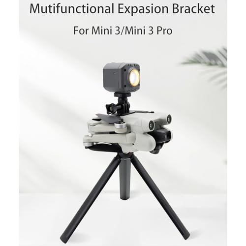 Camera Adapter Mount for DJI Mini 3/4 Pro/Mini 3 Drone Carry Bracket Top Extension Camera 1/4 Screw Adapter Bracket Mount Compatible for Insta360 Action Camera/LED Flight Light - color: Top Extension