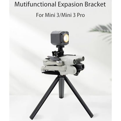 Camera Adapter Mount for DJI Mini 3/4 Pro/Mini 3 Drone Carry Bracket Top Extension Camera 1/4 Screw Adapter Bracket Mount Compatible for Insta360 Action Camera/LED Flight Light - color: Top Extension