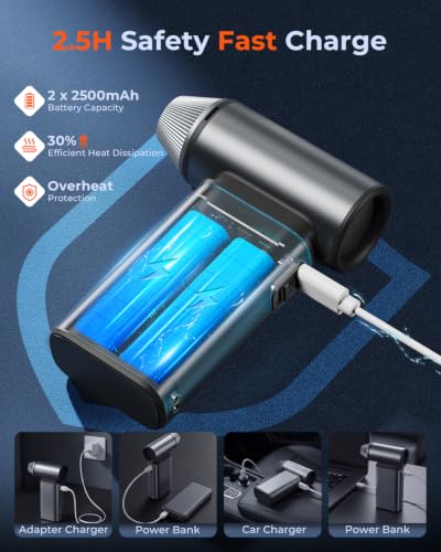 Compressed Air Duster Electric 150000RPM Super Power Mini Air Blower