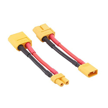 4pcs XT30 XT-30 to XT60 XT-60 Male Female RC Connector Adapter with 16awg 5cm(C84-4)