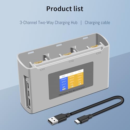 Mini 2 Battery 3-Channel Charger Two-Way Charging Hub for DJI Mini SE SE 4K