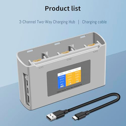Mini 2 Battery 3-Channel Charger Two-Way Charging Hub for DJI Mini SE SE 4K