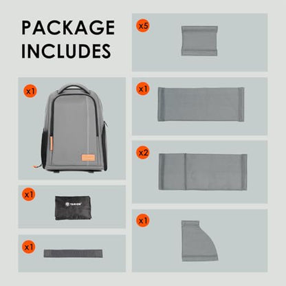 TARION Camera Backpack for Photographers Compact 15L, TB04 Grey - color: Grey