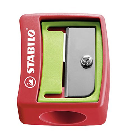STABILO - woody 3-in-1 - Multi-Talented Pencil - Pack of 18 - style: Set + Sharpener + Brush