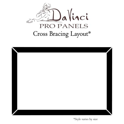 DaVinci Wood Panel Pro Ultra Smooth Gesso Panels 3/4inchinch Panel (Single) 9x12inchinch - 6 Pack - size: 9x12"