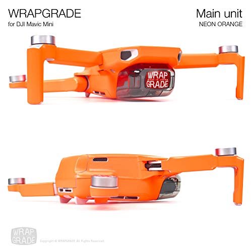 Wrapgrade Skin for Mavic Mini & Mini 2 SE & Mini 4K (NEON Orange) - color: NEON ORANGE