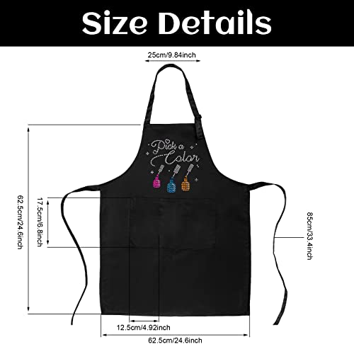 SATINIOR 2 Pcs Nail Tech Apron with Pocket Salon Gift - color: Vivid Pattern