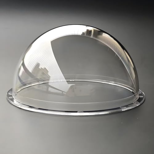 4 Inch Polycarbonate Clear CCTV Security Camera Dome Cover Round Camera Lens Transparent Plastic Cap, Decoration Display Cover, Replacement Dome Cover Outer Diameter 100mm