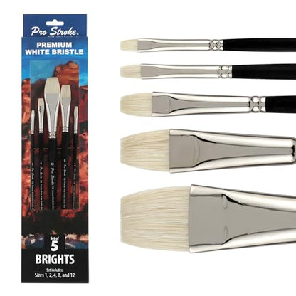 Creative Mark Pro Stroke Chungking Paint Brush - Bright Set of 5 - style: Brights