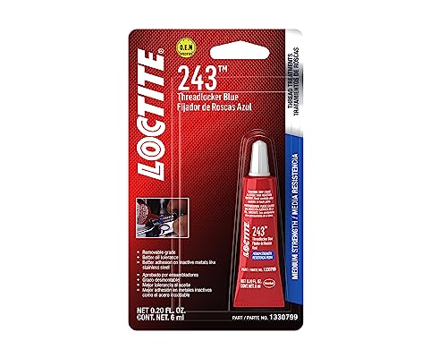 Loctite 1330799 243 Blue Oil Resistant Threadlocker Tube - 6 ml - size: 6-ml