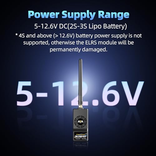 Radiolink ATA ELRS 2.4G Nano OpenTX Module, Max 1W High Power, 1000Hz Refresh Rate, Internal Cooling Fan, Compatible with T12D, T16D and Radios with Nano/Lite Module Bay (Not for JR Bay)