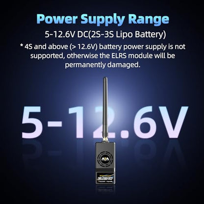 Radiolink ATA ELRS 2.4G Nano OpenTX Module, Max 1W High Power, 1000Hz Refresh Rate, Internal Cooling Fan, Compatible with T12D, T16D and Radios with Nano/Lite Module Bay (Not for JR Bay)
