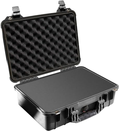 Pelican 1500 Case With Foam (Black) - color: Black, style: Single