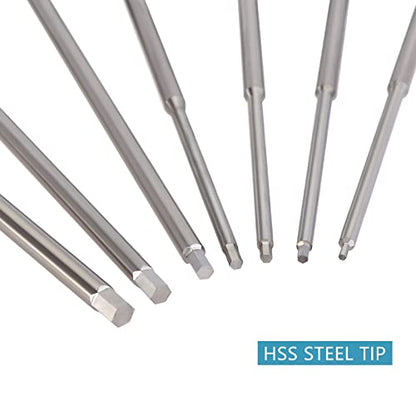 INJORA 7PCS 0.9/1.27/1.3/1.5/2/2.5/3mm Hex Screwdriver HSS RC Tool Kit