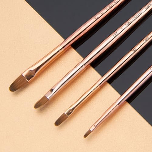 Royal & Langnickel Crafter's Choice Pro Synthetic Sable Filbert Craft Brush Set, 4pc - style: Filbert