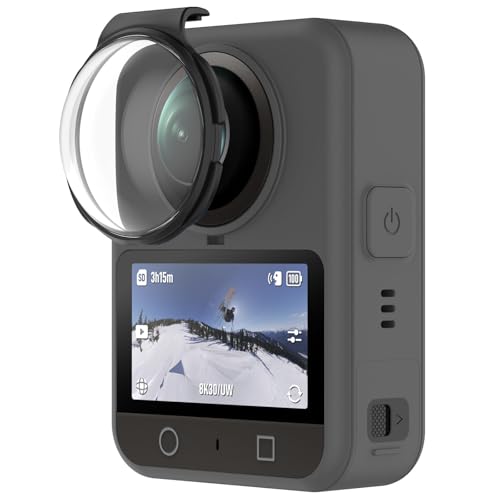 RuenTech Lens Guard for DJI Osmo 360 Camera, Lens Protector Cover for DJI Osmo 360 Accessorie (Black&Black)