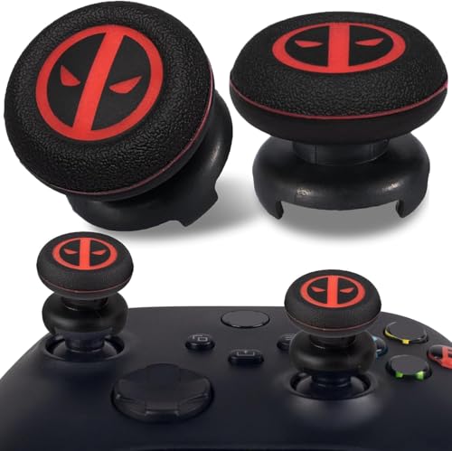FPS Thumbstick Extender & Printing Rubber Silicone Grip Cover 2 Sets for Xbox Series X/S & Xbox One Controller(Immortal) - color: 19