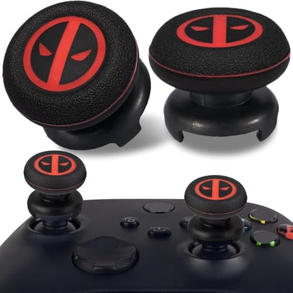 FPS Thumbstick Extender & Printing Rubber Silicone Grip Cover 2 Sets for Xbox Series X/S & Xbox One Controller(Immortal) - color: 19
