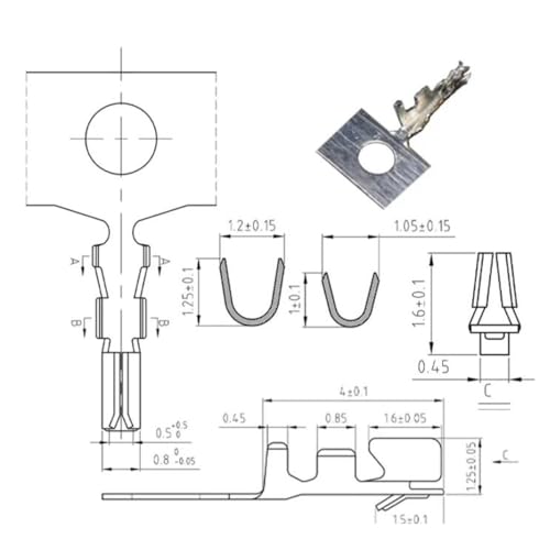 JST SH 1.0mm Connector Kit,495Pcs 2-10 Pin Housing Terminals